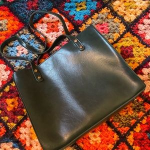 green minimalist purse